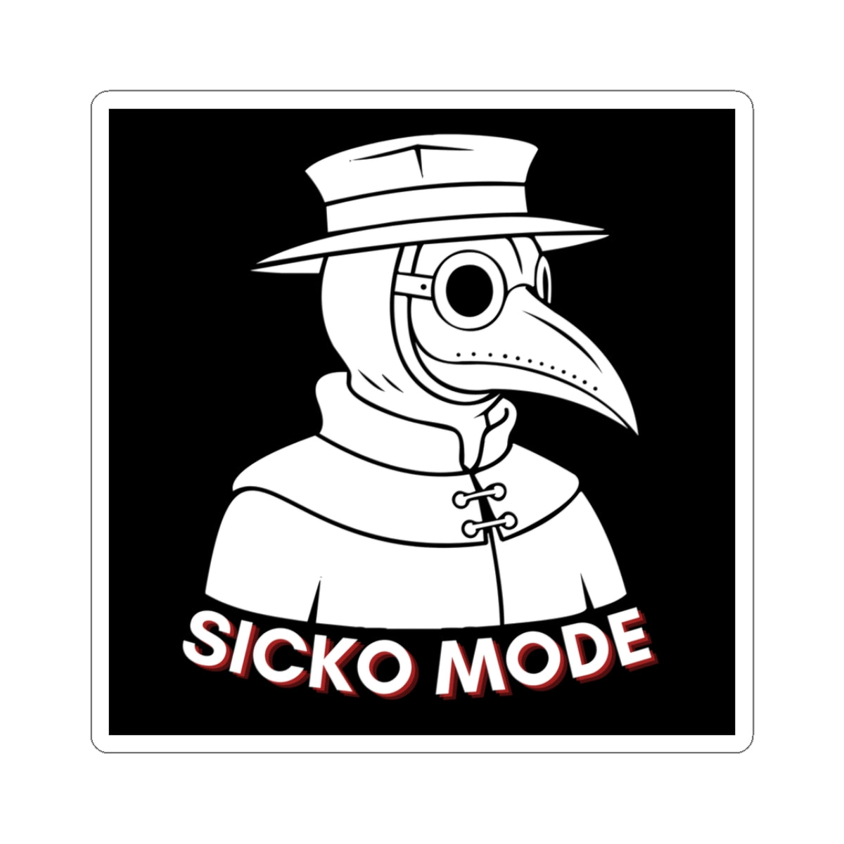 Sicko Mode Plague Doctor Sticker