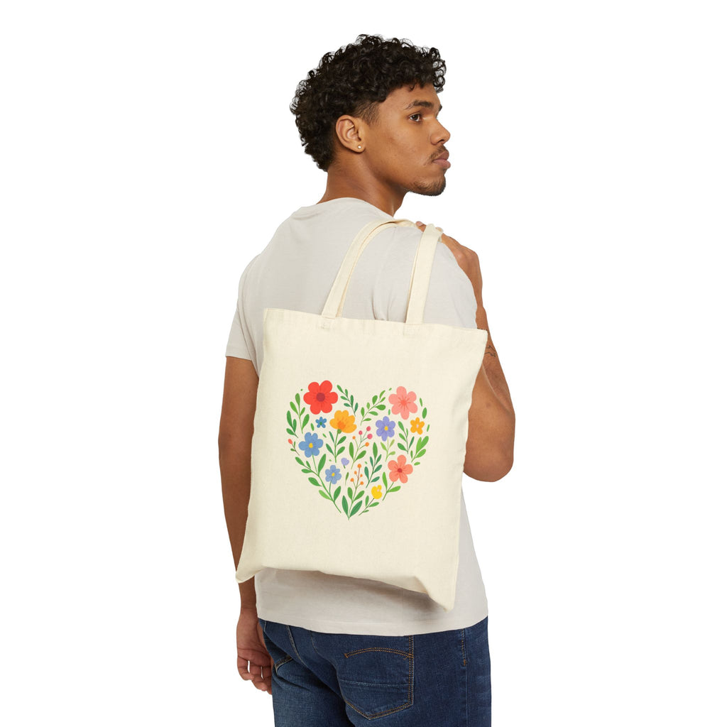 Wildflower Heart Tote Bag