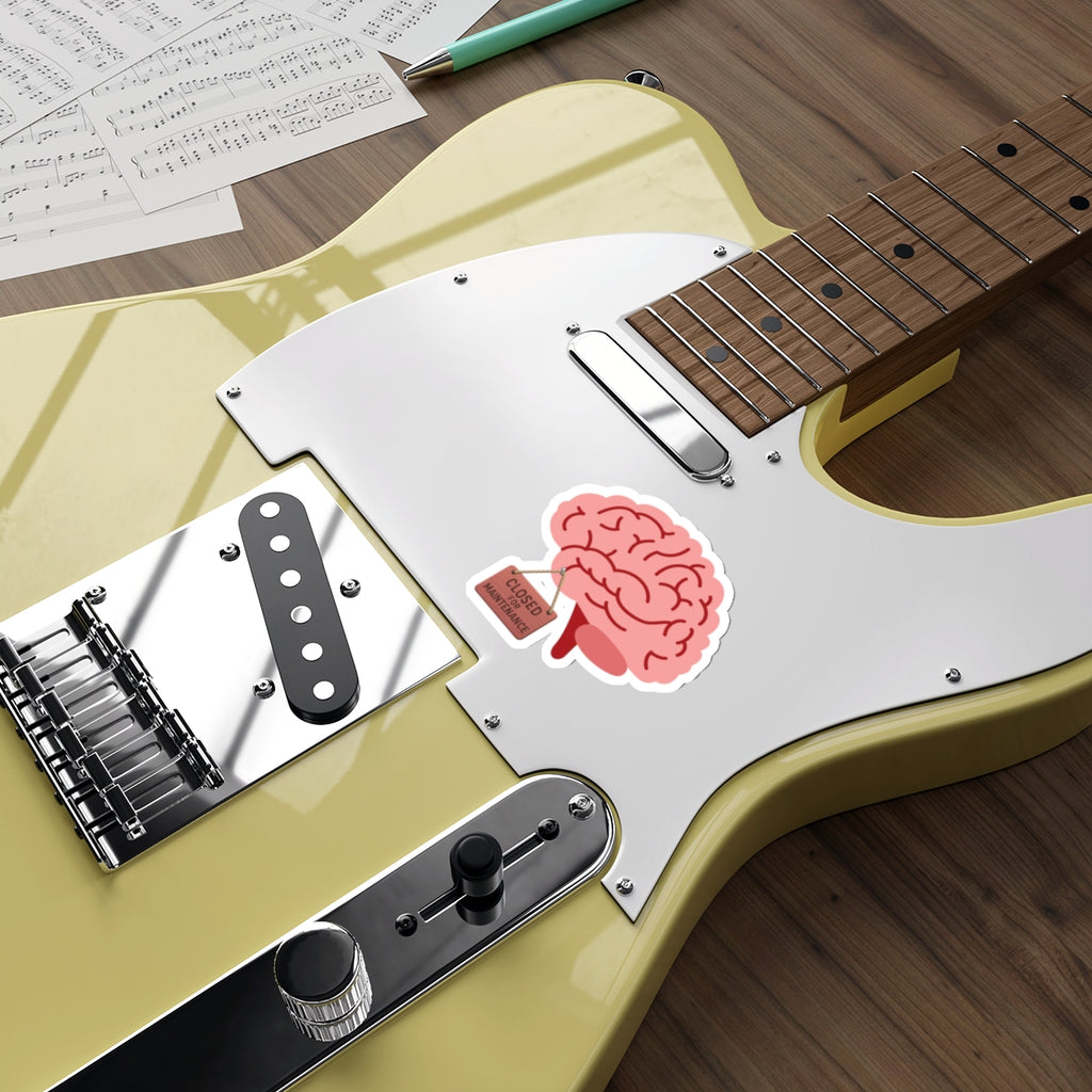 Brain Closed for Maintenance | Funny Mental Health Sticker