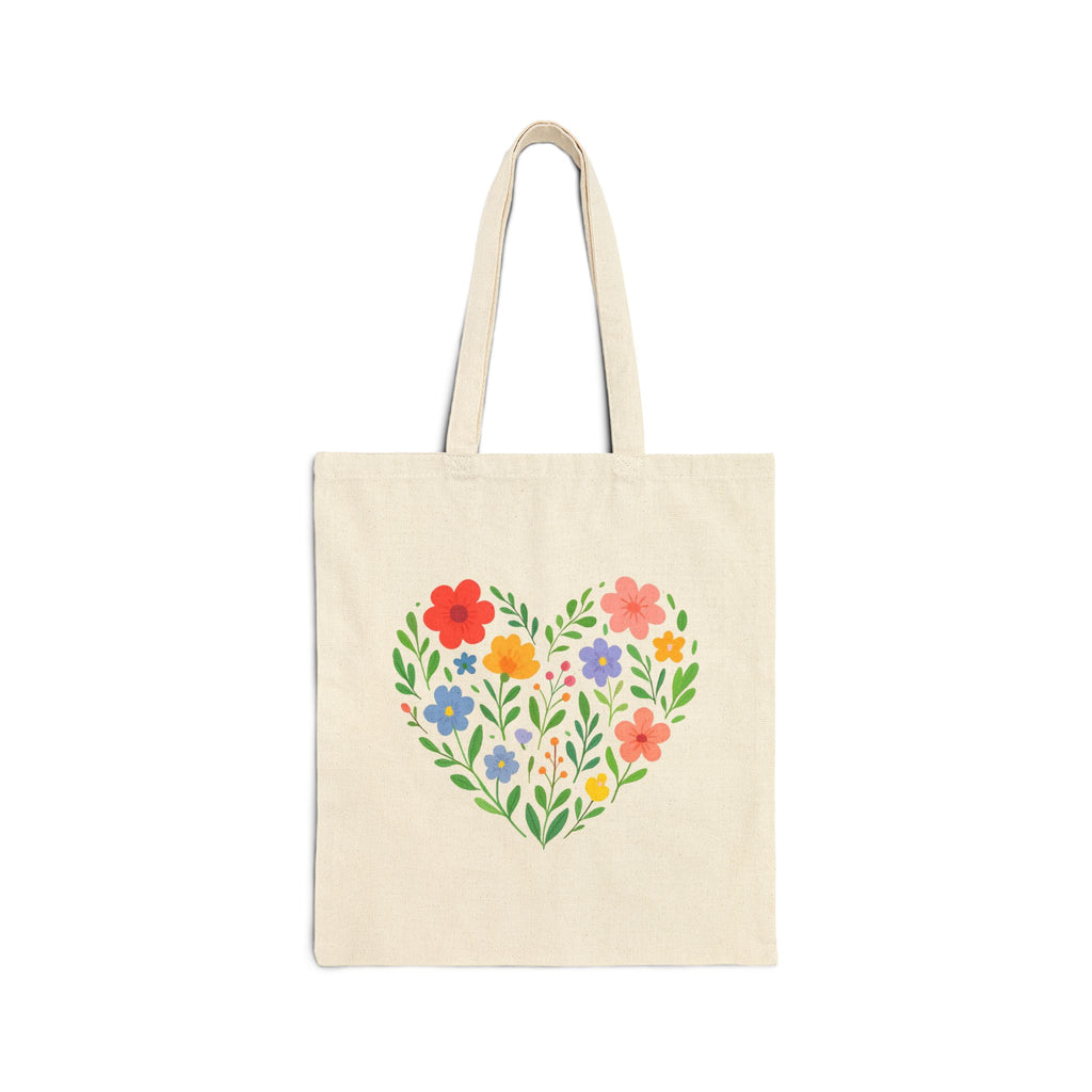 Wildflower Heart Tote Bag