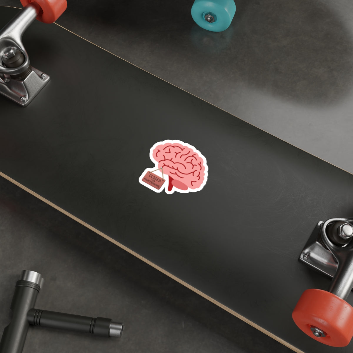 Brain Closed for Maintenance | Funny Mental Health Sticker