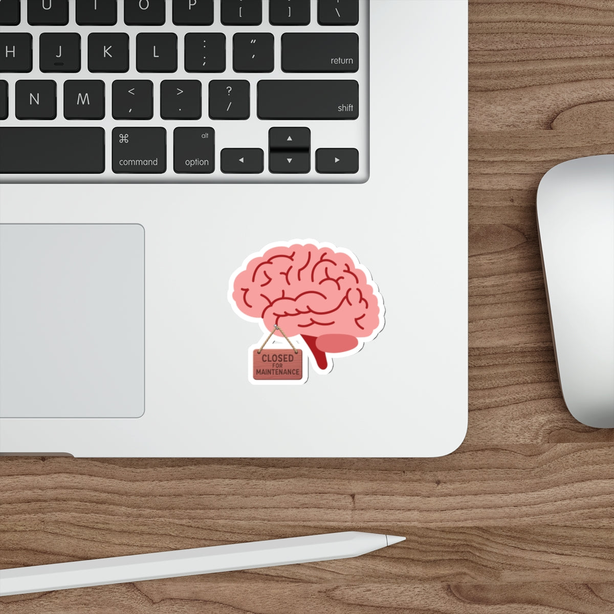Brain Closed for Maintenance | Funny Mental Health Sticker