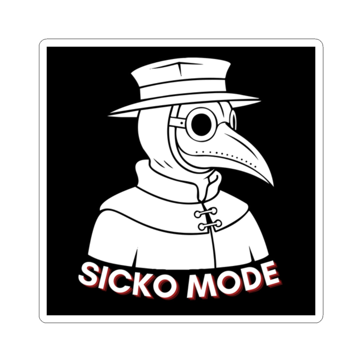 Sicko Mode Plague Doctor Sticker