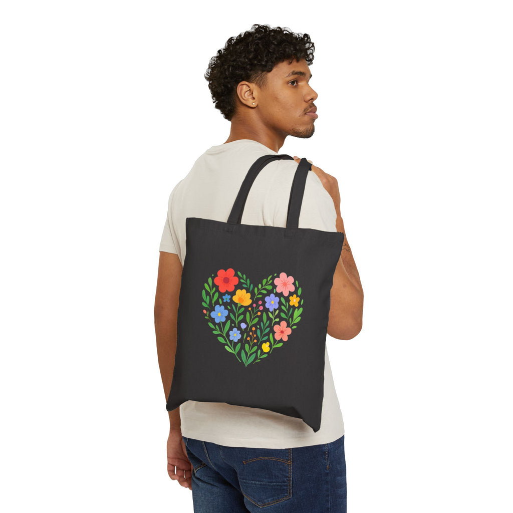 Wildflower Heart Tote Bag